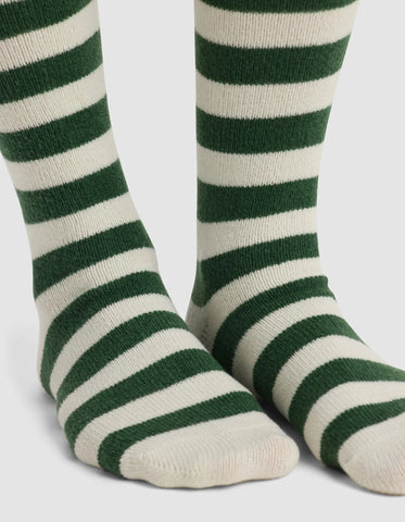 Striped Plush Lounge Calf Sock - Last Chance