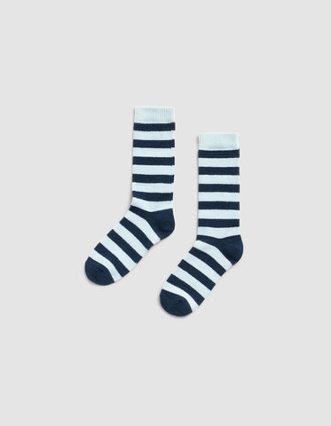 Striped Plush Lounge Calf Sock - Last Chance