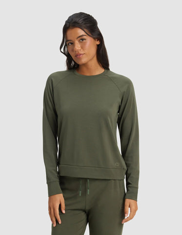 Women's Brushed Bamboo Pullover Crew