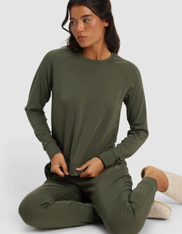 Women's Brushed Bamboo Pullover Crew