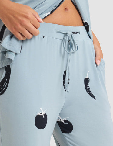 Women's Bamboo Stretch-Knit Short Sleeve & Pant Pajama Set - Last Chance