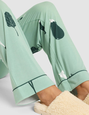 Women's Bamboo Stretch-Knit Short Sleeve & Pant Pajama Set - Last Chance