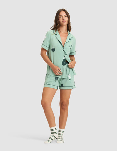 Women's Bamboo Stretch-Knit Short Sleeve Pajama Top - Last Chance