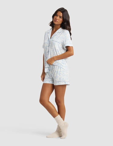 Women's Bamboo Stretch-Knit Short Sleeve Pajama Set