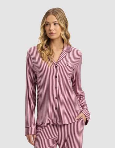 Women's Bamboo Stretch-Knit Long Sleeve Pajama Top - Last Chance
