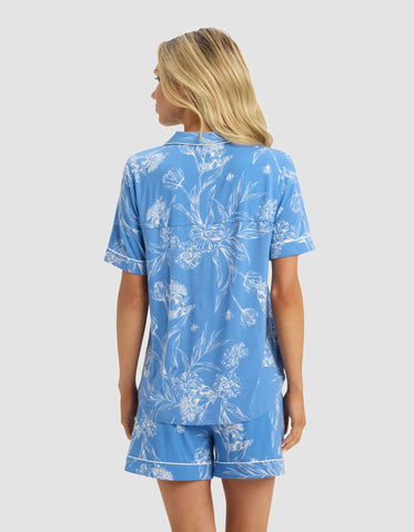 Women's Bamboo Stretch-Knit Short Sleeve Pajama Top