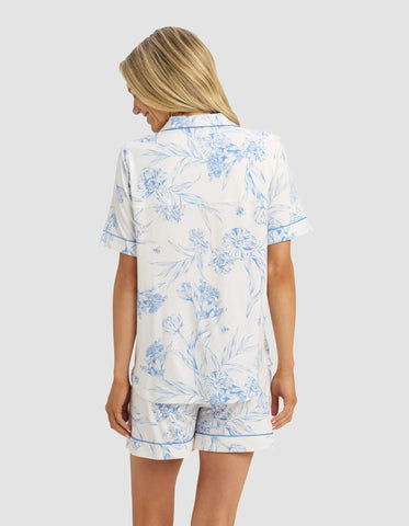 Women's Bamboo Stretch-Knit Short Sleeve Pajama Top