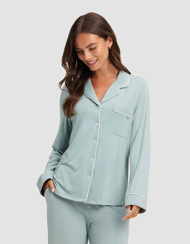 Women's Bamboo Stretch-Knit Long Sleeve Pajama Top