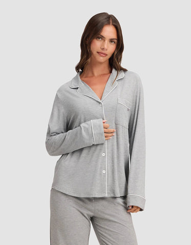 Women's Bamboo Stretch-Knit Long Sleeve Pajama Top