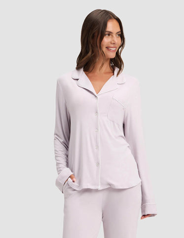 Women's Bamboo Stretch-Knit Long Sleeve Pajama Top