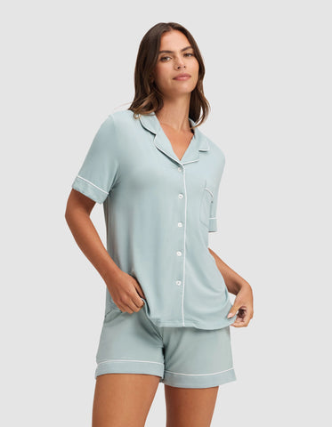 Women's Bamboo Stretch-Knit Short Sleeve Pajama Top