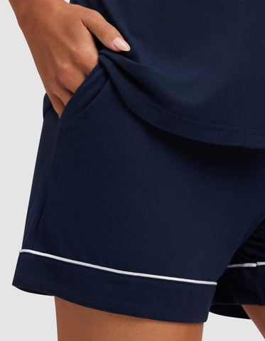 Women's Bamboo Stretch-Knit Short Sleeve Pajama Set