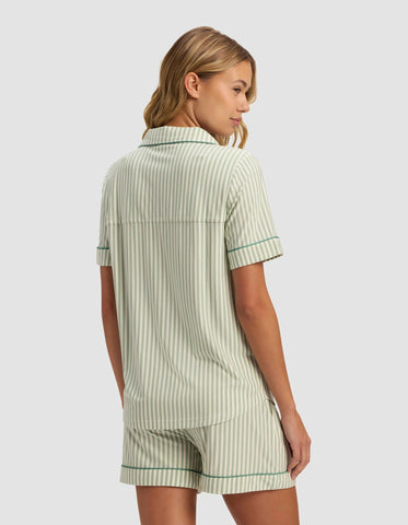 Women's Bamboo Stretch-Knit Short Sleeve Pajama Top