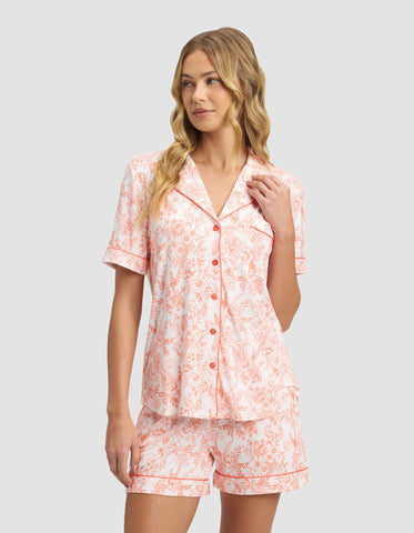 Women's Bamboo Stretch-Knit Short Sleeve Pajama Top