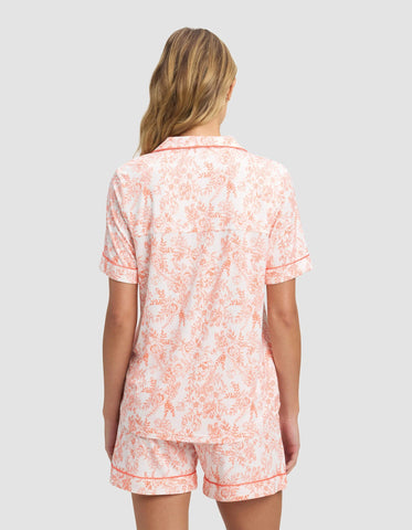Women's Bamboo Stretch-Knit Short Sleeve Pajama Top