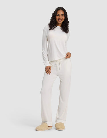 Women's Bamboo Stretch-Knit Long Sleeve Lounge Tee