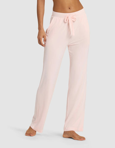 Women's Bamboo Stretch-Knit Long Sleeve Lounge Tee & Pant Set