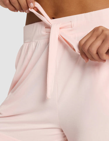 Women's Bamboo Stretch-Knit Lounge Tee & Shorts Set