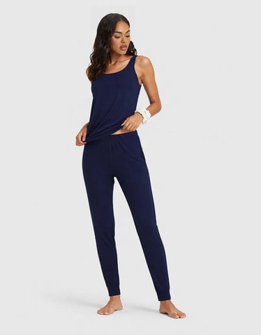 Women's Bamboo Stretch-Knit Tank & Tapered Pant Set
