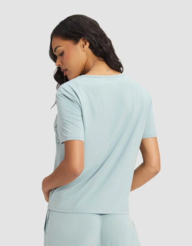 Women's Bamboo Stretch-Knit Lounge Tee & Pants Set