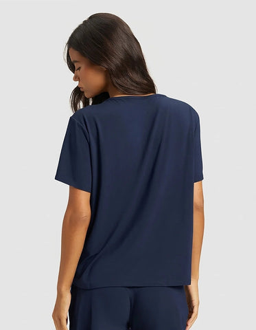 Women's Bamboo Stretch-Knit Lounge Tee & Pants Set