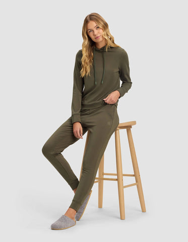 Women's Brushed Bamboo Hoodie & Jogger Set