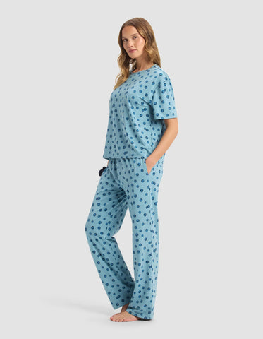 Women's First Layer Pajama Short Sleeve Tee & Pant Set