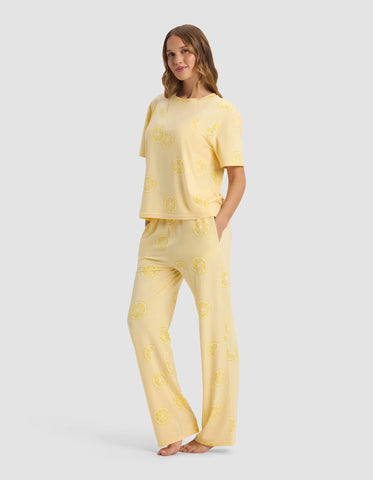 Women's First Layer Pajama Short Sleeve Tee & Pant Set