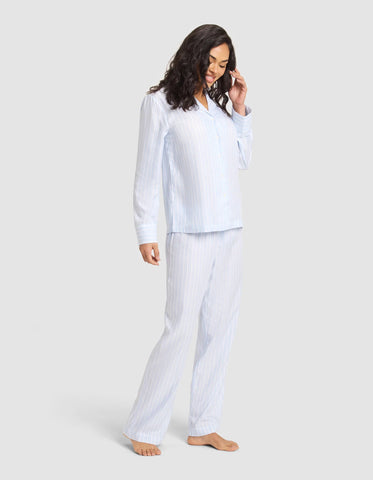 Women's Soft Woven Long Sleeve Pajama Top - Last Chance