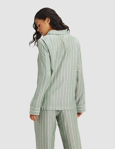 Women's Soft Woven Long Sleeve Pajama Top - Last Chance