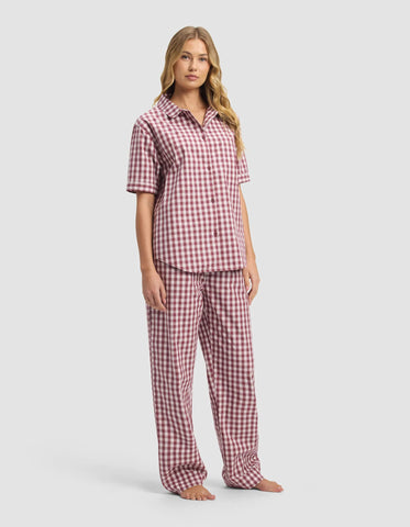 Women's Sutton Short Sleeve & Cropped Pajama Pant Set