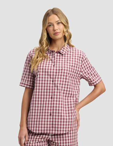 Women's Sutton Short Sleeve Pajama Top - Last Chance